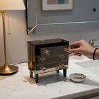 Porta Joias Mini Gaveteiro Espelhado 3 Gavetas E Pés Madeira