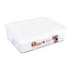 Porta Jóias Organizador Maquiagem 6 Divisórias Com Tampa Bran