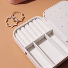 Porta Joias Portátil Estojo Com Fecho De Botão