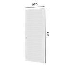 Porta Lambri 215x70x4,5cm Abertura Esquerda Crv Esquadrias Br