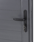 Porta Lambri de Giro 1 Folha Alumínio Pintado Cinza 2,14x0,86m Lado Direito Linha Vivace Artens