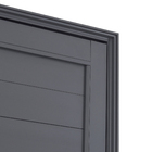 Porta Lambri de Giro 1 Folha Alumínio Pintado Cinza 2,14x0,86m Lado Direito Linha Vivace Artens