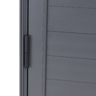 Porta Lambri de Giro 1 Folha Alumínio Pintado Cinza 2,14x0,86m Lado Direito Linha Vivace Artens