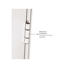 Porta Lambri de Giro Alumínio Pintado Branco 2,16x0,88m Lado Esquerdo Linha Alumifort Sasazaki