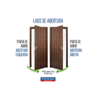 Porta Lambri de Giro Alumínio Pintado Branco 2,16x0,88m Lado Esquerdo Linha Alumifort Sasazaki