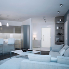 Porta Lambri de Giro Alumínio Pintado Branco com Puxador 2,10x0,80m Lado Direito Linha Home 3A Alumínio