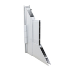 Porta Lambri de Giro 1 Folha Alumínio Pintado Branco 2,15x0,98m Lado Esquerdo Linha Veneza 3A Alumínio