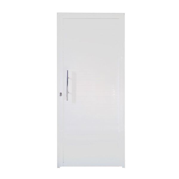 Porta Lambri Em Alumínio 210 X 088 X 5 Cm Esquerda Com Puxado