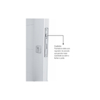 Porta Lambri Pivotante Alumínio Pintado Branco 2,23x1,26m Lado Esquerdo Linha Aluminium Sasazaki