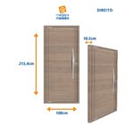 Porta Lambri Pivotante De Aluminio 215x100x10,5cm Com Puxador