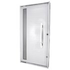 Porta Lambri Pivotante De Aluminio 215x100x10,5cm Com Visor E