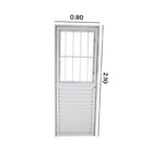 Porta Lambri Pivotante De Aluminio 227x115x10,5cm Com Puxador