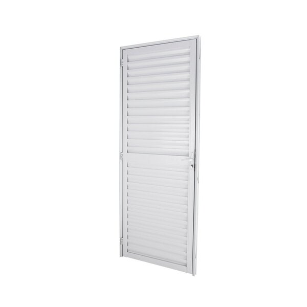 Porta Lambri Pivotante De Aluminio 227x115x10,5cm Com Visor E