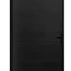 Porta Lambril 2,10  X 0,70 Direita Alumínio Preto