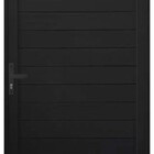 Porta Lambril 2,10  X 0,70 Direita Alumínio Preto