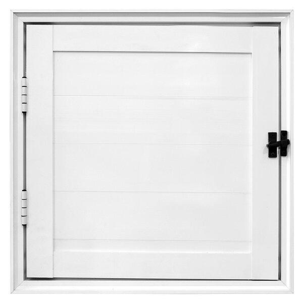 Porta Lambril Abrigo Alçapão Alumínio Branco 60x60 - Linha 25