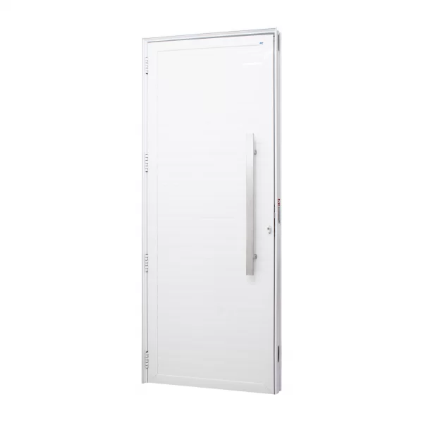 Porta Lambril Alumínio Branco 215x100x6cm Com Puxador Jap Car