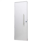 Porta Lambril Alumínio Branco 215x80x6,6cm Com Puxador Jap Pe