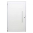Porta Lambril Alumínio Branco 220x100x7,8cm Com Puxador Linha