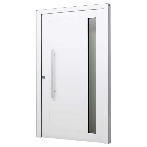 Porta Lambril Alumínio Branco 220x120x7,8cm Com Puxador E Vis