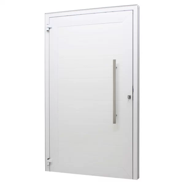 Porta Lambril Alumínio Branco 220x120x7,8cm Com Puxador Linha