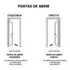 Porta Lambril Aluminio Branco Com Friso E Puxador 2.10x0.80