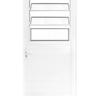 Porta Lambril Basculante 2,10 X 0,90 Direita Alumínio Branco