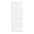 Porta Lambril Branca De Abrir C/maçaneta 2,10 X 0,60 Direita