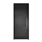 Porta Lambril C/ Puxador Alumínio Preto 2.10 X 1.00 Lado Dire