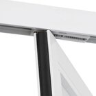 Porta Lambril Camarão Alumínio Branco Linha 25 Com Vidro Lado