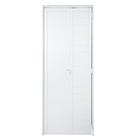Porta Lambril Camarão 2 Folhas Alumínio Branco 2,10x0,60m Lado Esquerdo Linha Home 3A Alumínio
