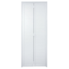 Porta Lambril Camarão 2 Folhas Alumínio Branco 2,10x0,80m Lado Esquerdo Linha Home 3A Alumínio