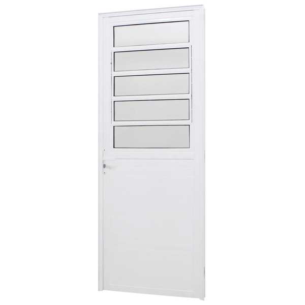 Porta Lambril Com Basculante Alumínio Branco 215x90x6cm Jap C