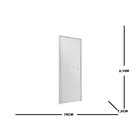 Porta Lambril Com Fechadura Esquerda Topsul 210x70cm Esquadri