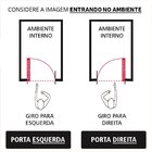 Porta Lambril De Alumínio 210 X 90cm Com Maçaneta Linha 25 La