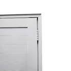 Porta Lambril De Alumínio Branco Com Maçaneta Premium Linha R