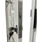 Porta Lambril De Alumínio Branco Com Puxador E Friso Lado:dir