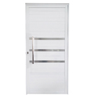 Porta Lambril De Alumínio Branco Com Puxador E Friso Linha Ve