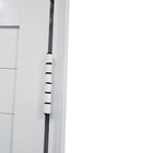 Porta Lambril De Alumínio Branco Com Puxador E Friso Linha Ve