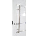 Porta Lambril De Alumínio Branco Com Puxador E Friso Linha Ve