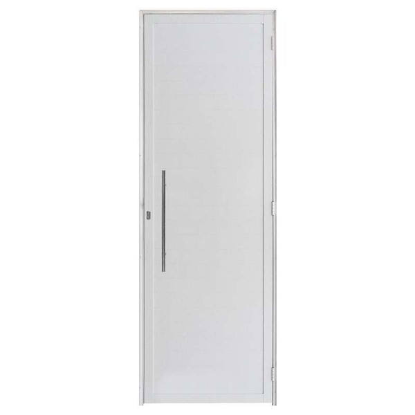 Porta Lambril De Alumínio Branco Com Puxador Hale Esquadrias