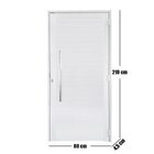 Porta Lambril De Alumínio Branco Com Puxador Linha 30 Roma La