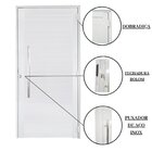 Porta Lambril De Alumínio Branco Com Puxador Linha 30 Roma La