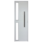 Porta Lambril De Alumínio Branco Com Vidro E Puxador Cmc Clas