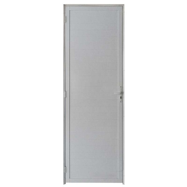 Porta Lambril De Alumínio Branco Hale Esquadrias - Lado Esque