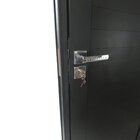 Porta Lambril De Alumínio Preto Com Maçaneta Premium Linha Ro