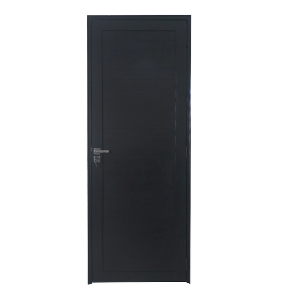 Porta Lambril De Alumínio Preto Com Maçaneta Premium Linha Ro
