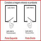 Porta Lambril De Alumínio Preto Com Puxador E Vidro Linha Ven