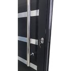 Porta Lambril De Alumínio Preto Com Puxador, Friso E Vidro Li