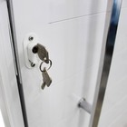 Porta Lambril de Giro Alumínio Branco 2,10x0,80m Lado Direito Linha Home 3A Alumínio